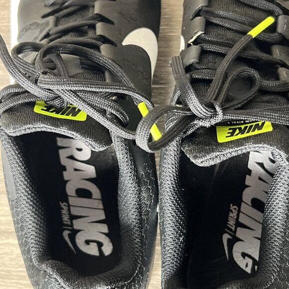 Nike Racing Zoom Rival S Track Spikes Shoes Mens Size 8 Black White 907564-017 - Picture 10 of 12